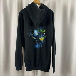 CSItem Large Graphic Hooded Hoodie Sweatshirt Crime Show TV Science Forensics